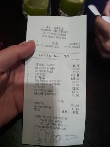 Photo of Hawa Beirut - 29-31 Minerva Rd, London NW10 6HJ